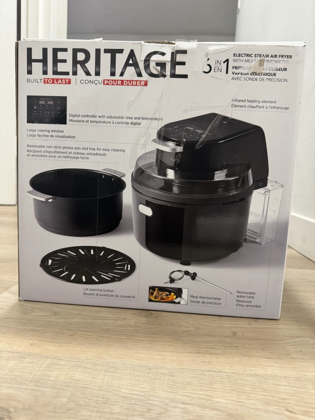 AIR FRYER -T, HERITAGE INFRARED 4.5QT 6-IN-1 STEAM