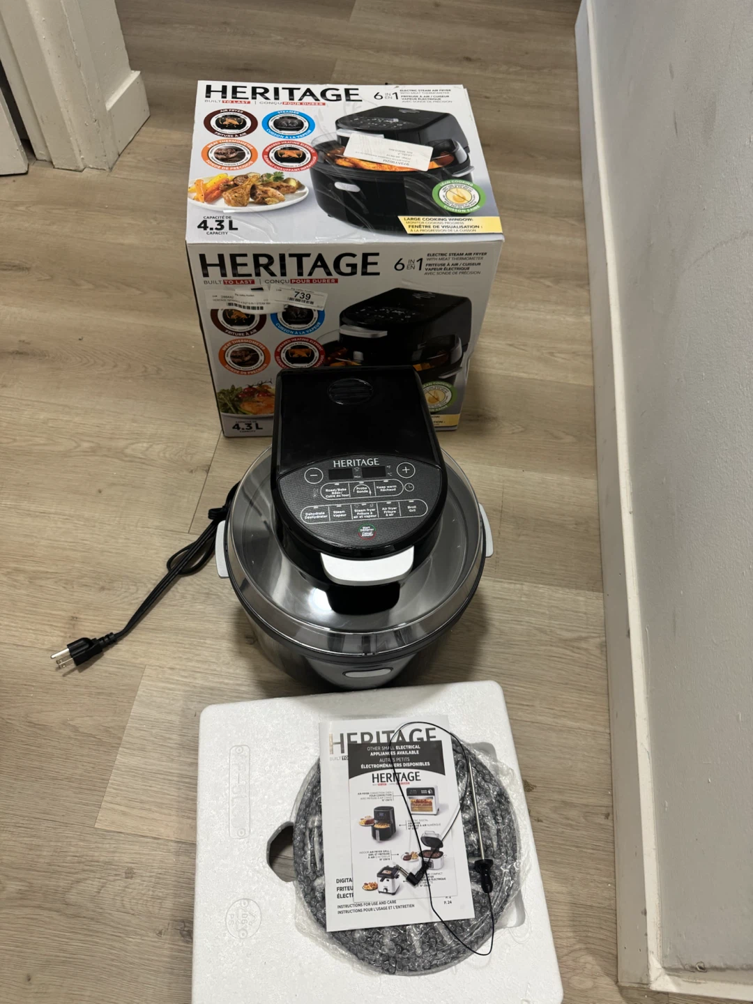 AIR FRYER -T, HERITAGE INFRARED 4.5QT 6-IN-1 STEAM - photo 3