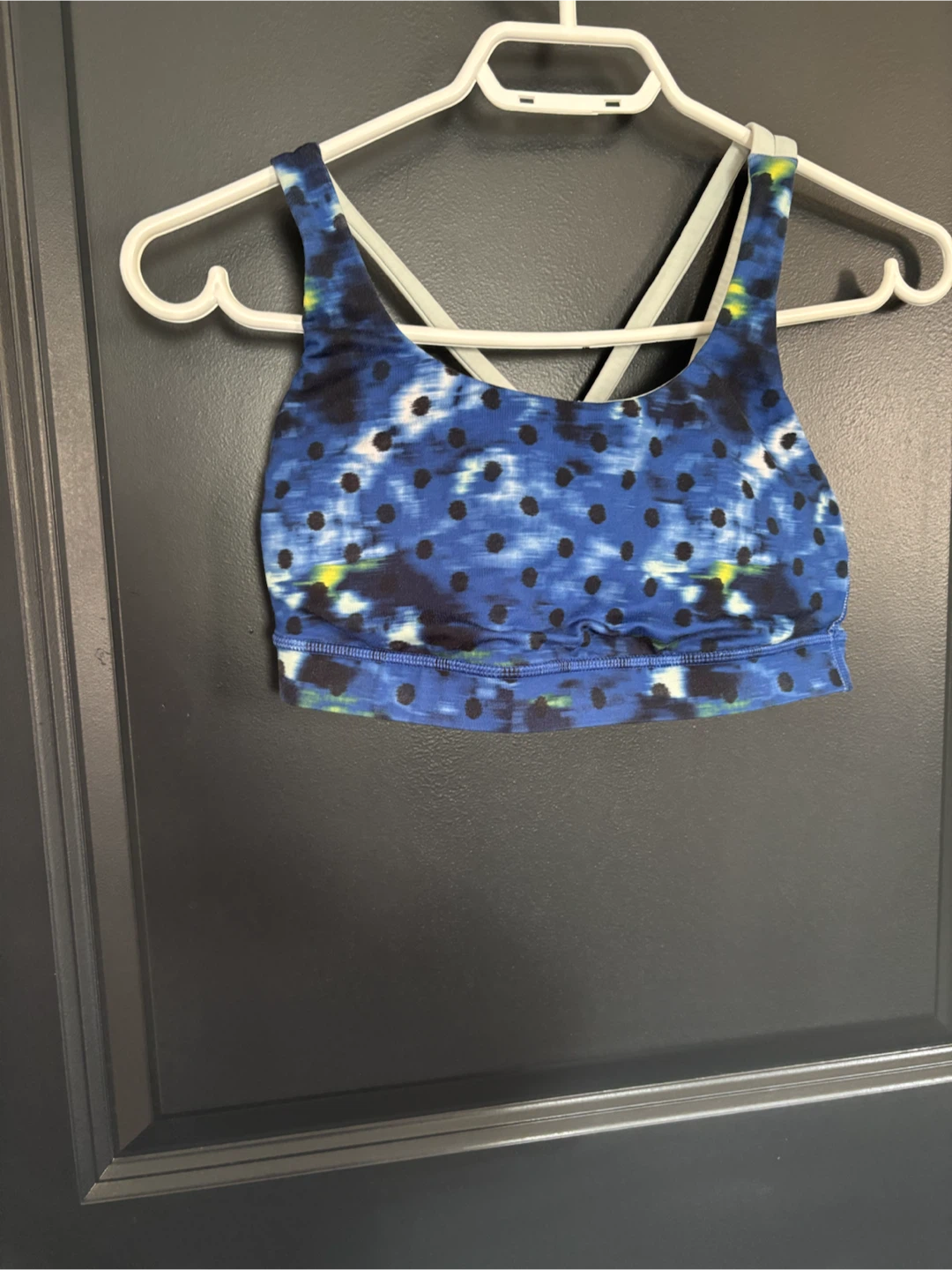 Lululemon Sports Bra Blue Tie-Dye