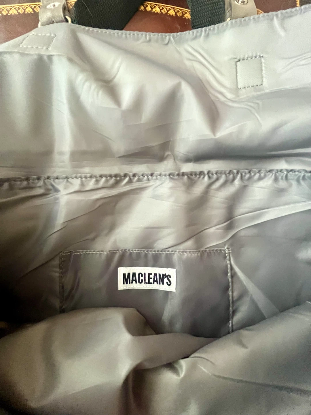Brand New Maclean's Grey Satchel Bag - photo 3