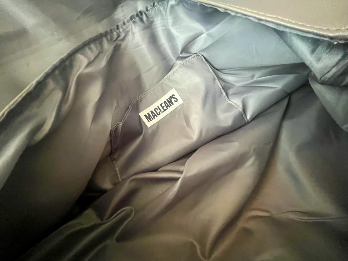 Brand New Maclean's Grey Satchel Bag - photo 4