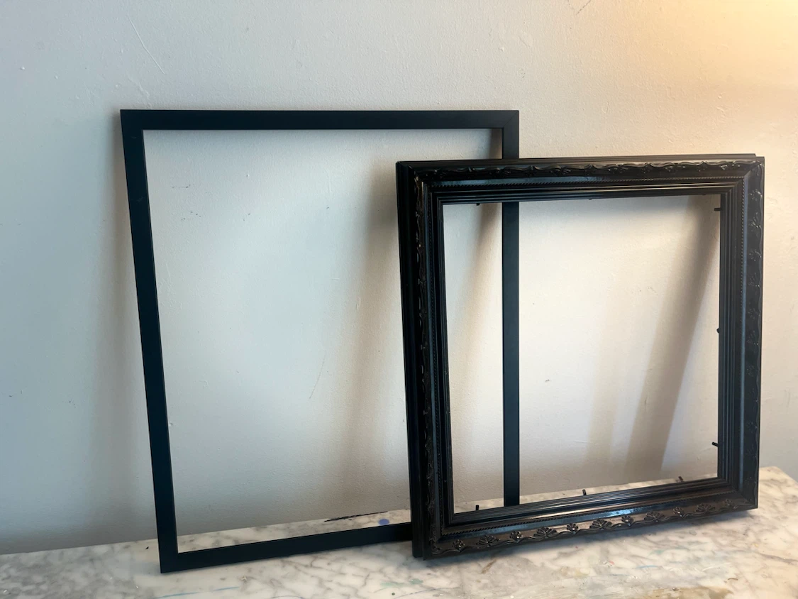 2 Black Picture Frames