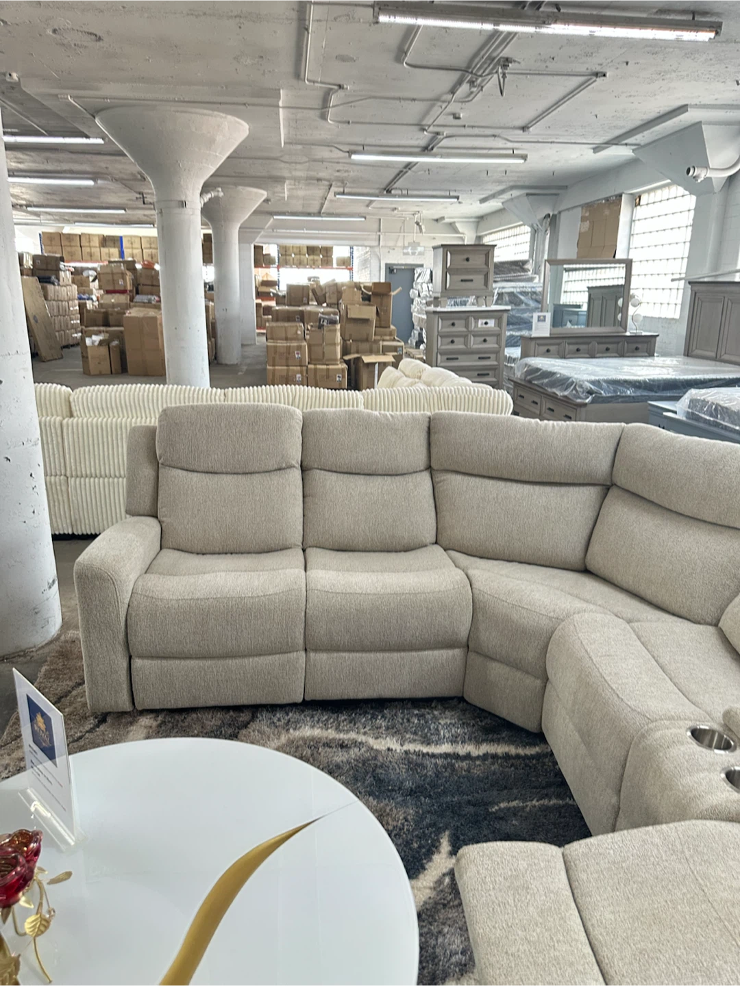 Sectional Reclining Sofa with Cup Holders - photo 3