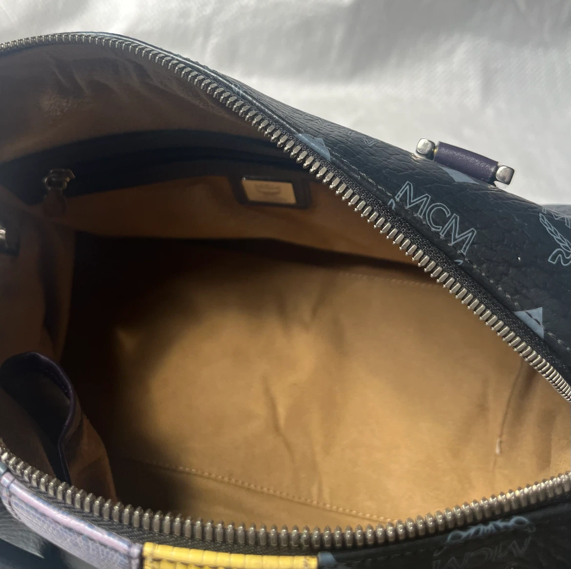 MCM Lion Print Boston Bag - photo 3