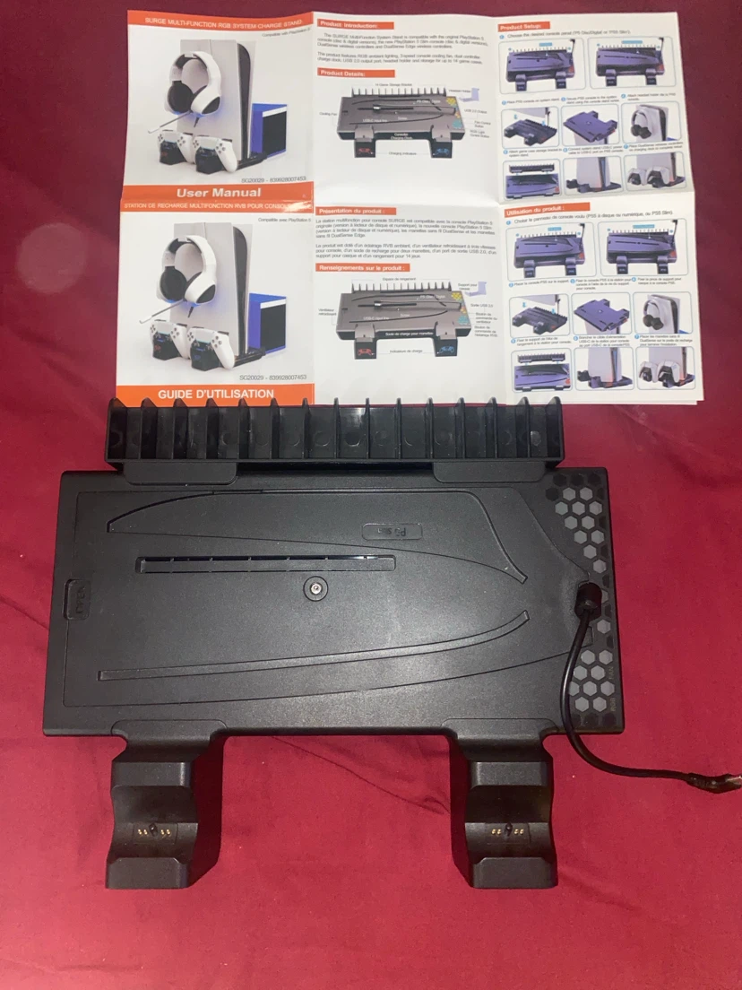 SURGE Multi-Function RGB System Charge Stand for PS5 - photo 2