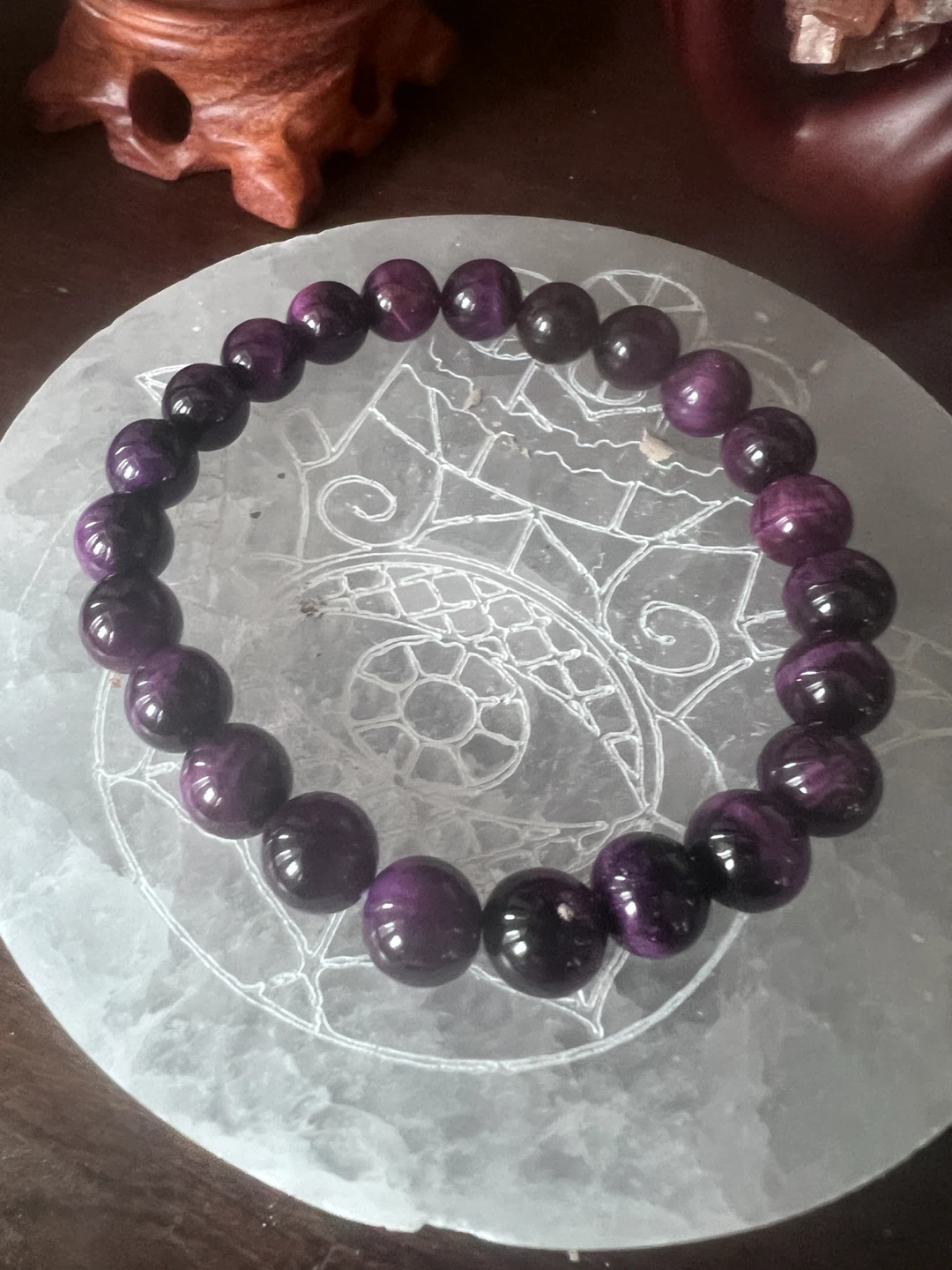 GALAXY TIGER EYE BRACELET PURPLE - photo 2