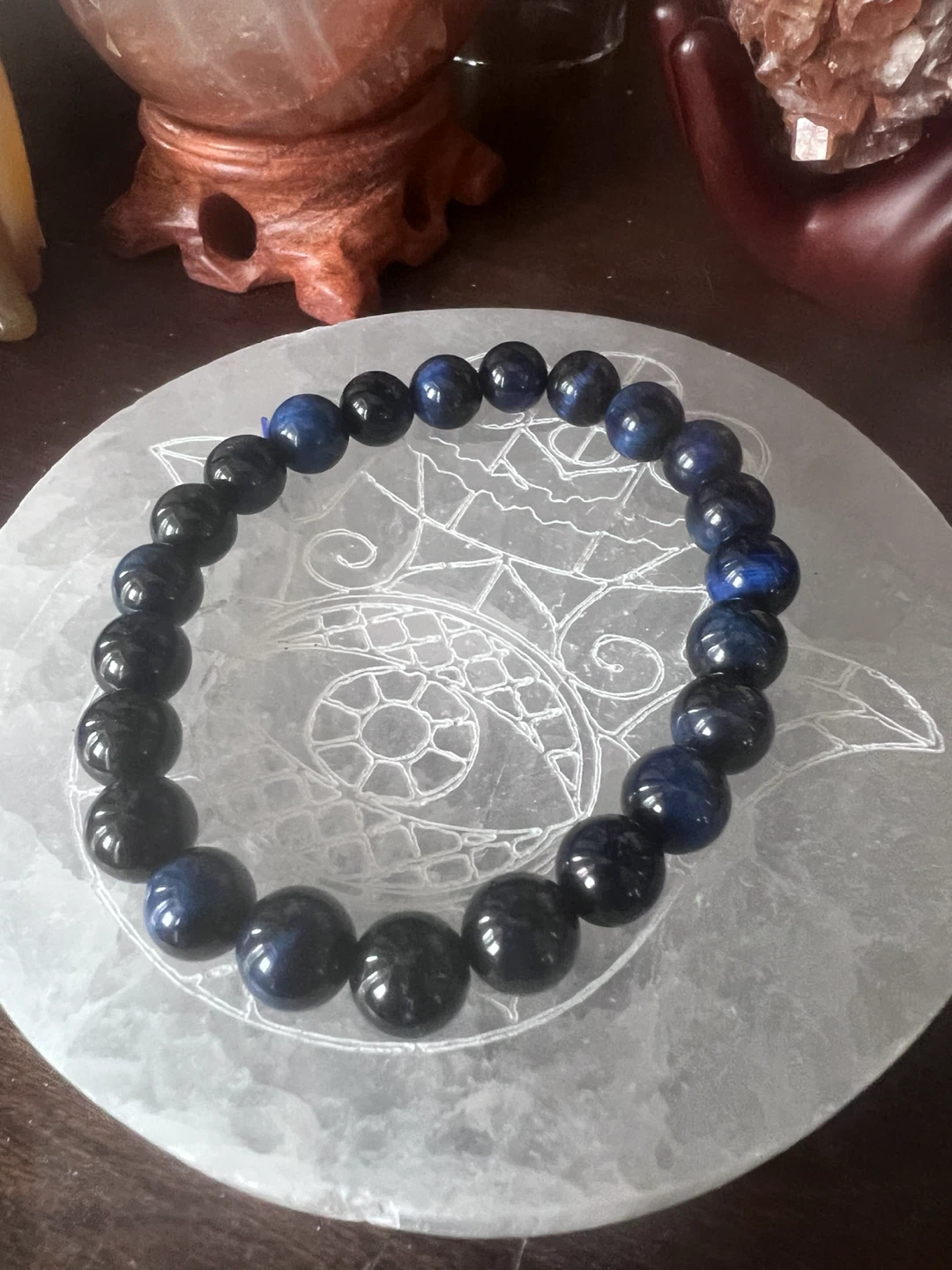 GALAXY TIGER EYE BRACELET BLUE