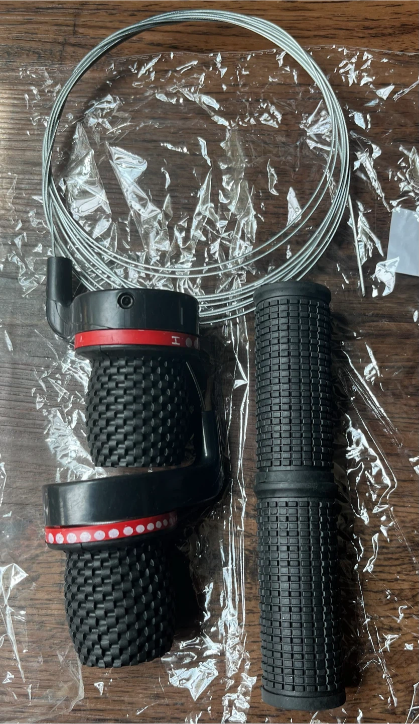 Bicycle Shifter Grips with Cables