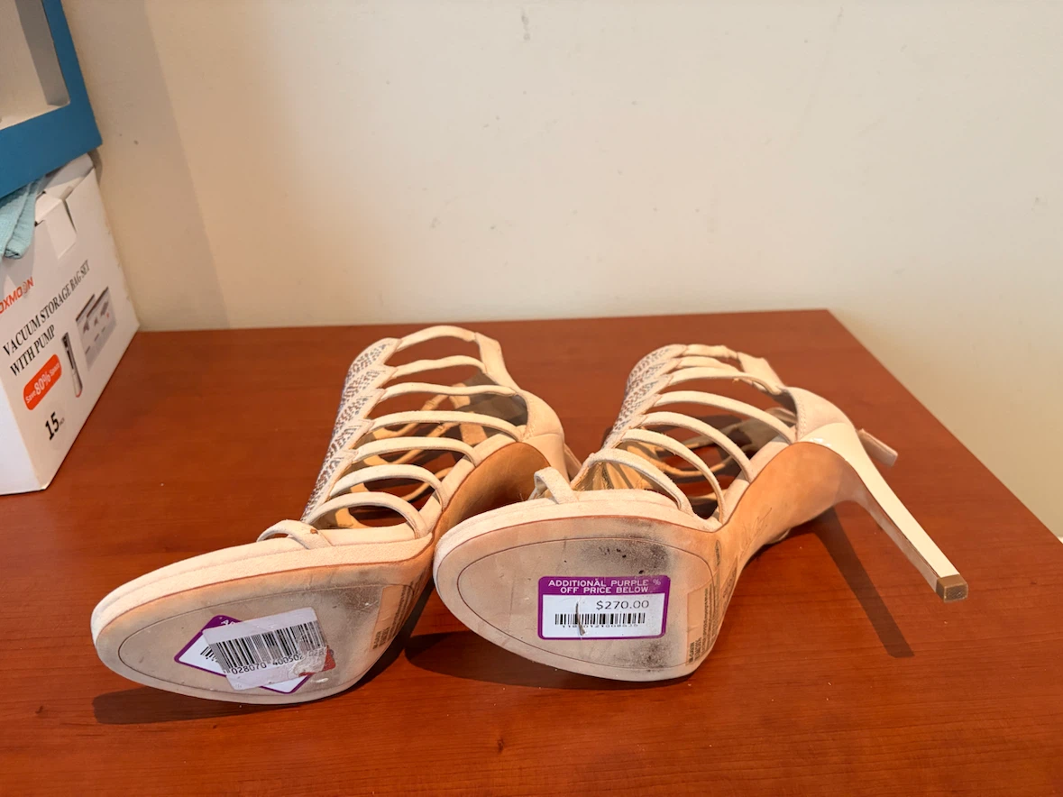 Women's Imagine by Vince Camuto Strappy Heels with Rhinestones - photo 4