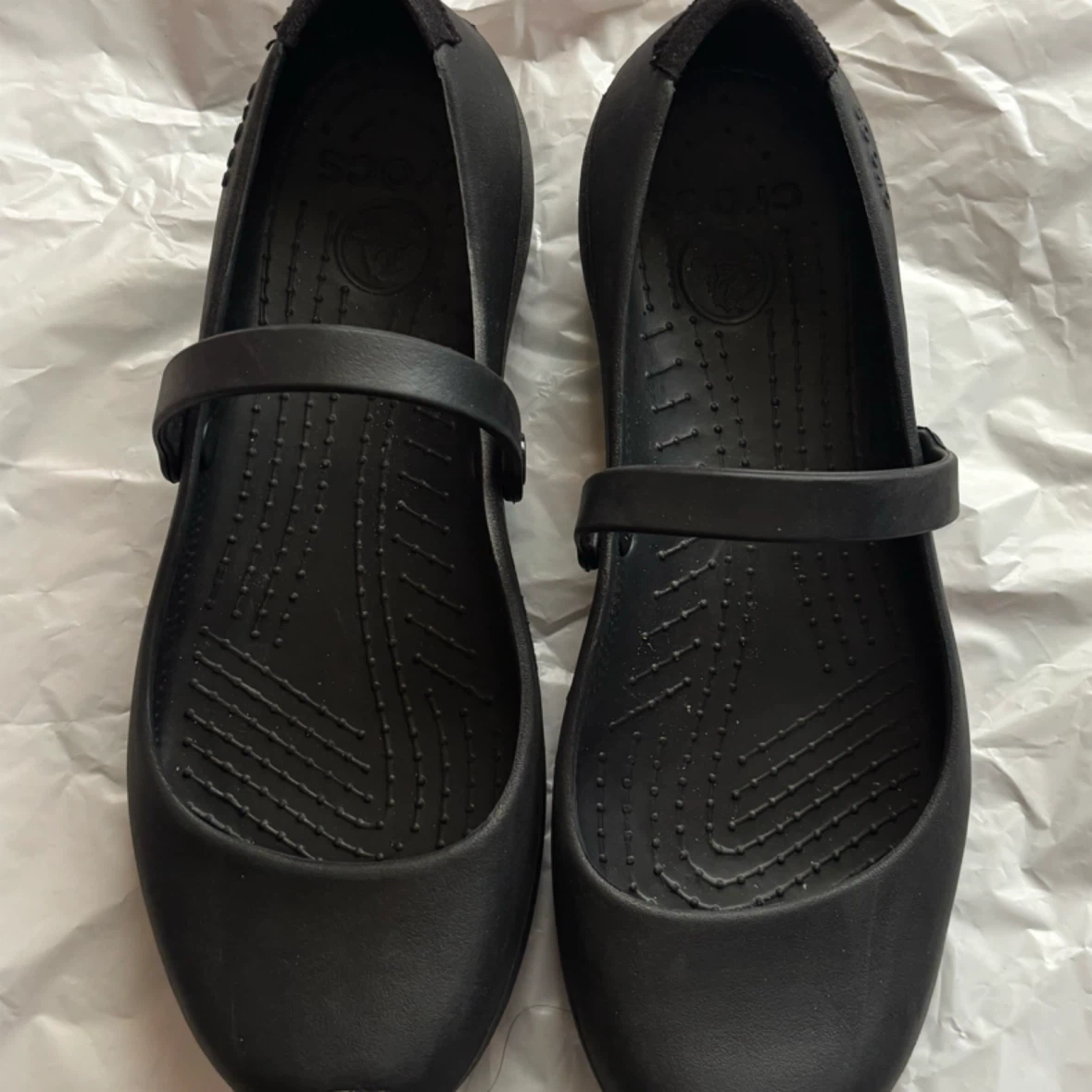 Crocs - Mary Jane Flats - *Size Women 7/Black* - photo 2