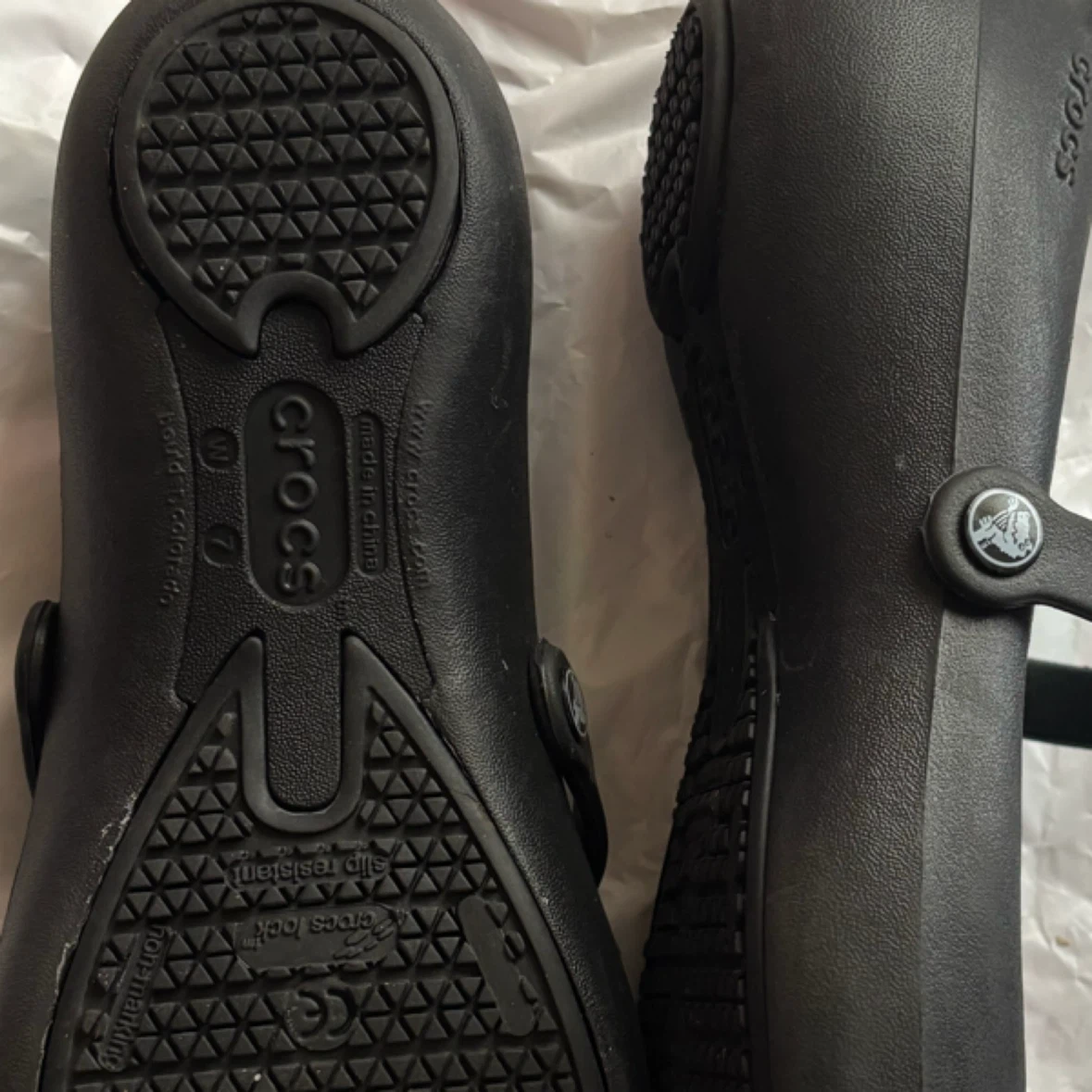 Crocs - Mary Jane Flats - *Size Women 7/Black* - photo 3