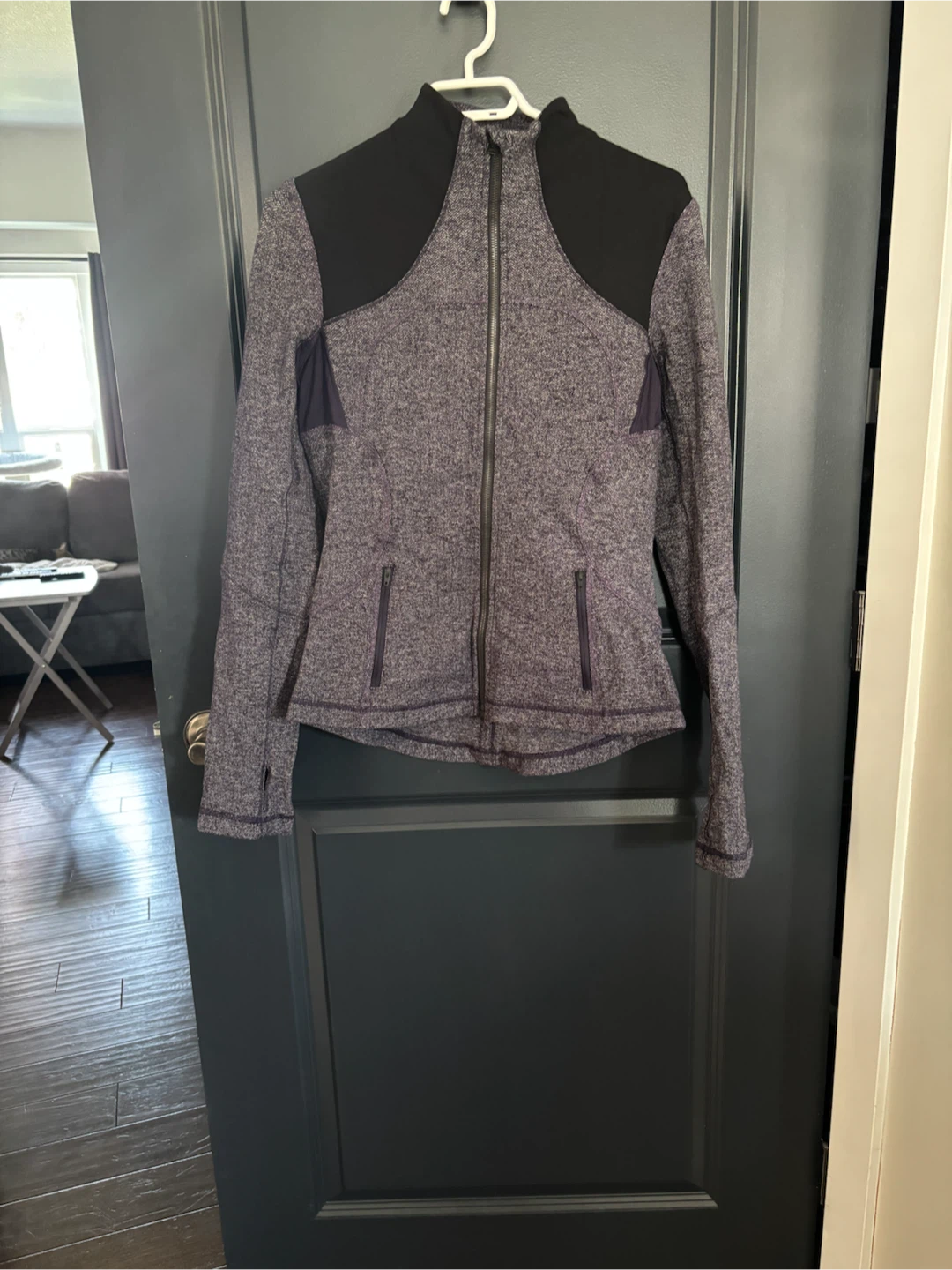 Lululemon Grey/Purple & Black Zip-Up Jacket