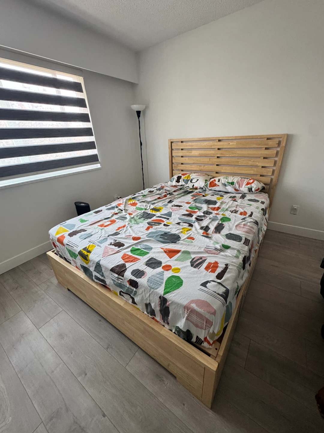 Wooden Bed Frame with Headboard