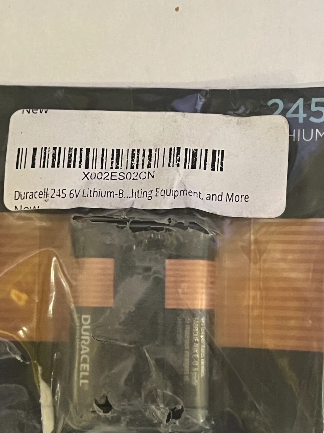 Duracell 245 Lithium 6V Batteries - photo 2
