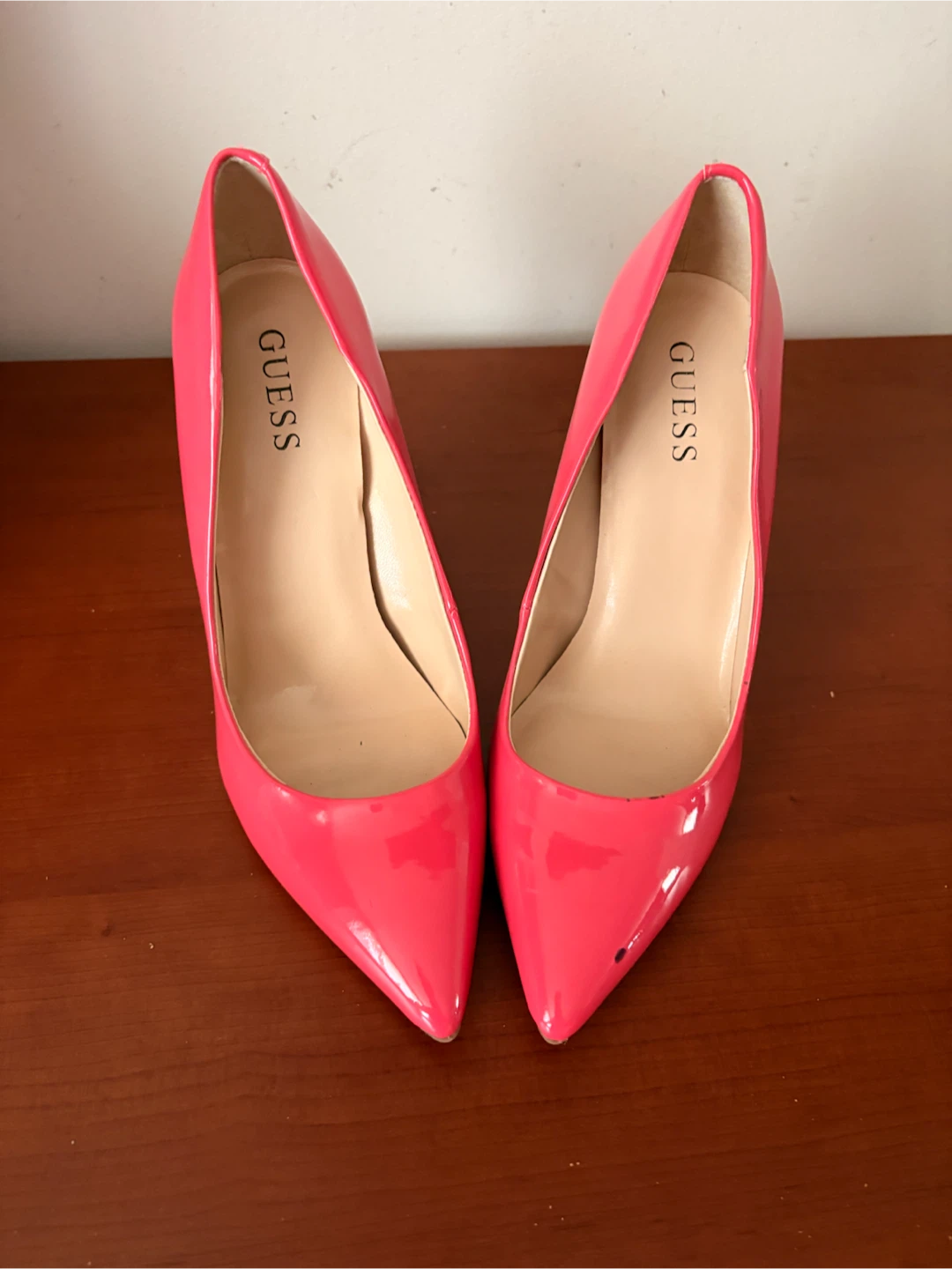 Guess Pink Patent Heels