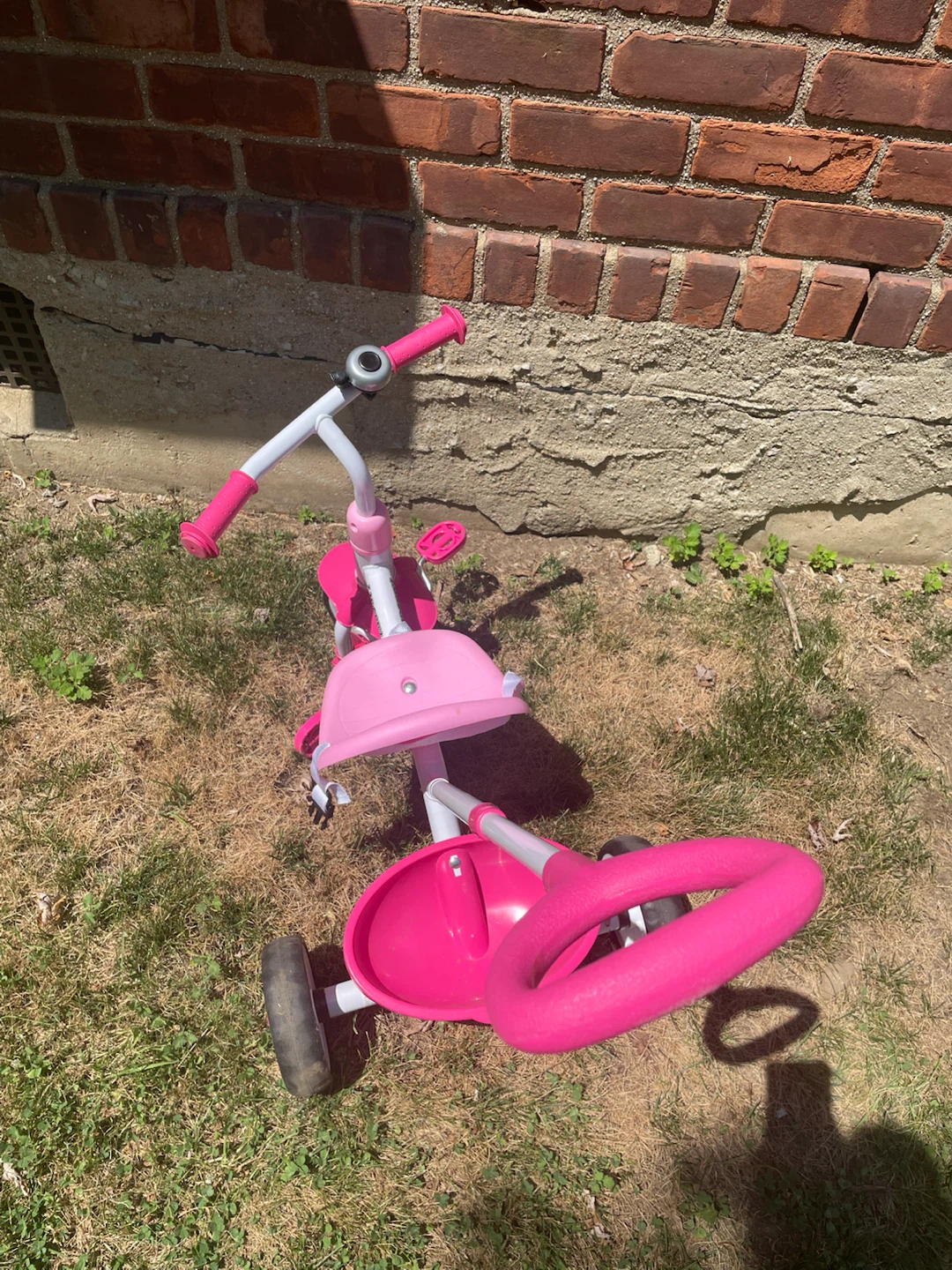 Pink Tricycle with Parent Handle