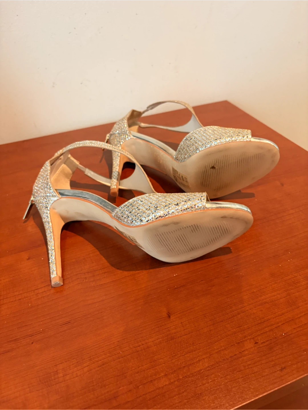 David's Bridal Saylor Glitter Heels - Gold - photo 3