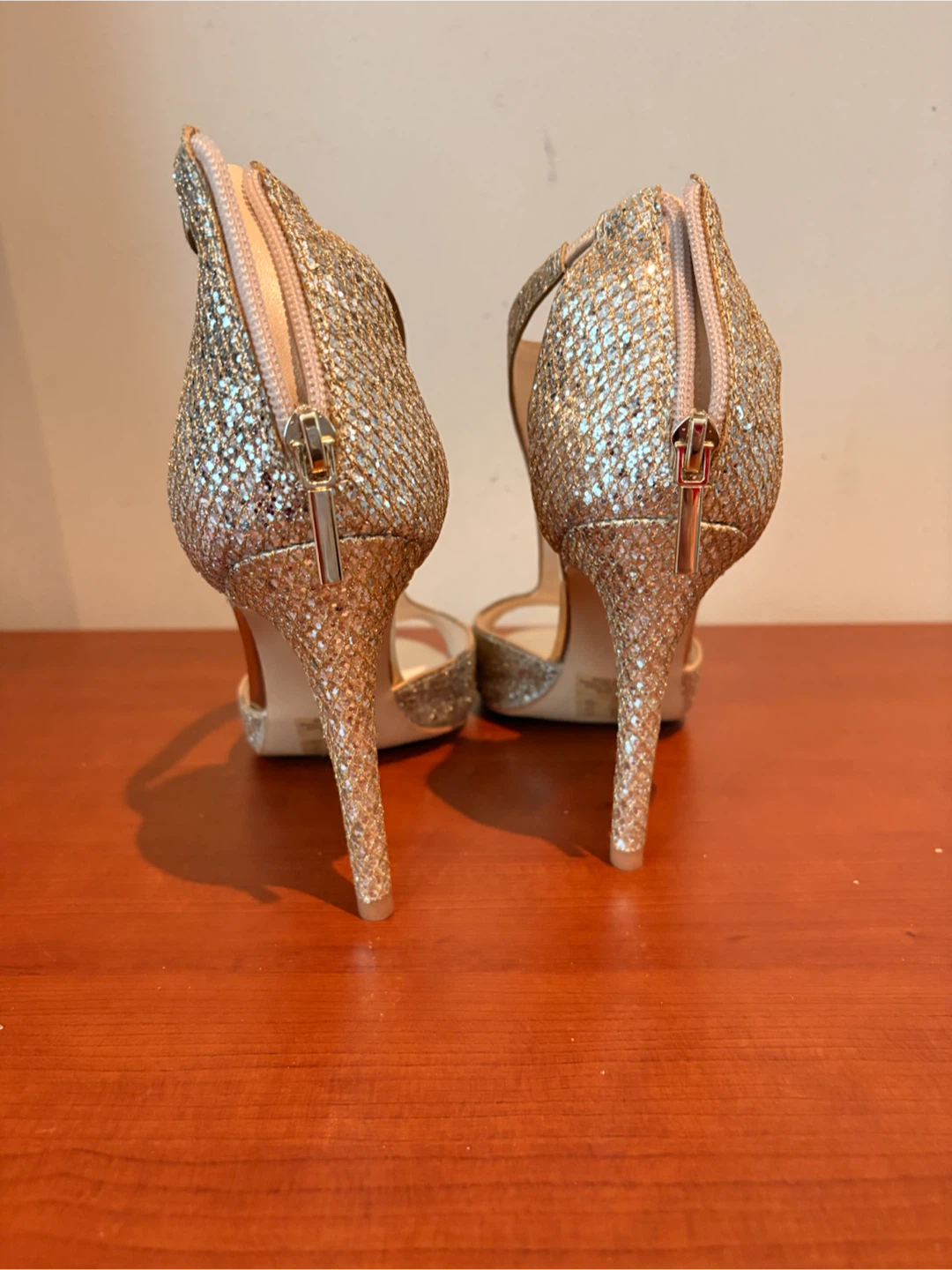 David's Bridal Saylor Glitter Heels - Gold - photo 5
