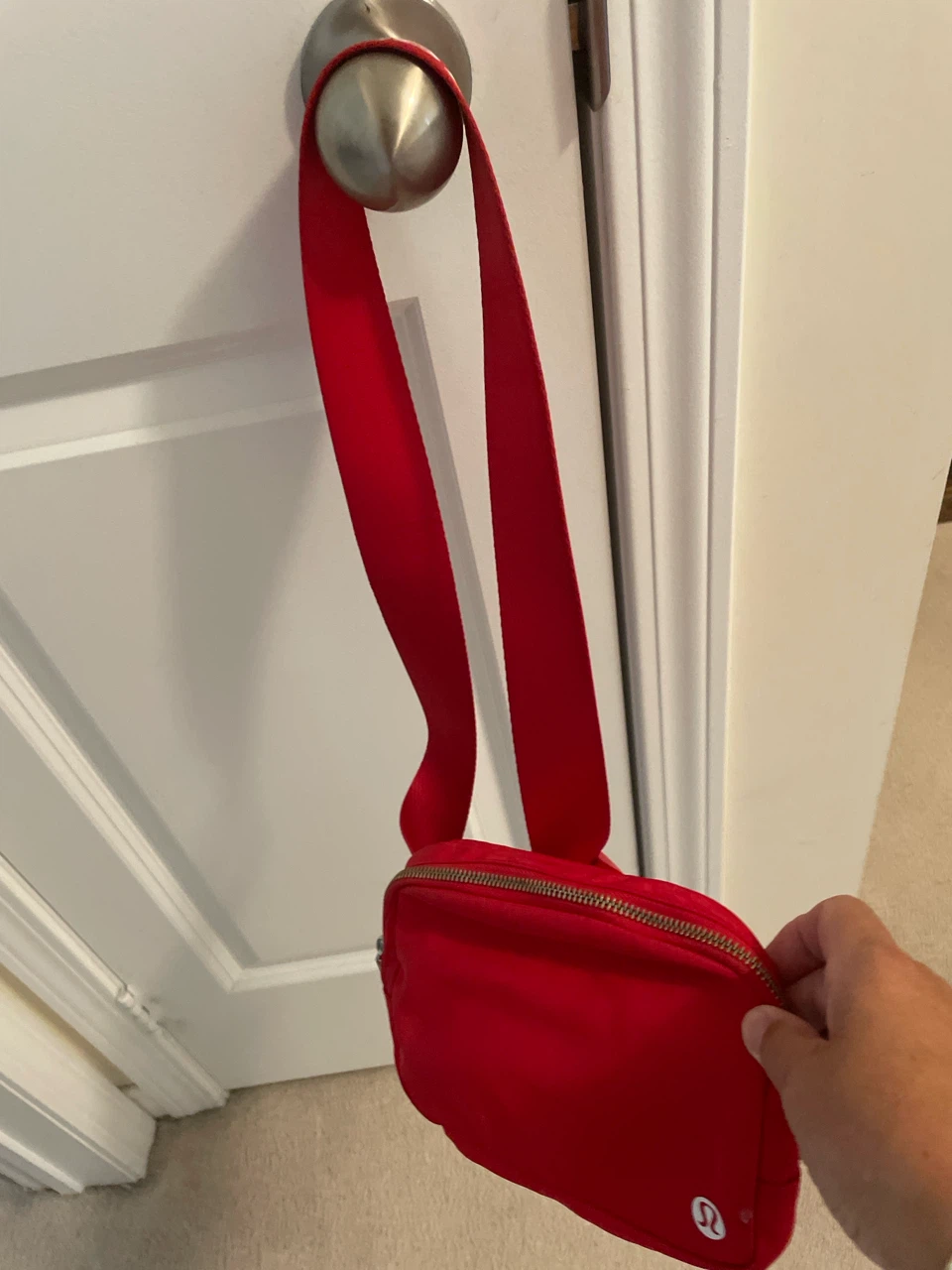 Red Lululemon  Belt Bag like new