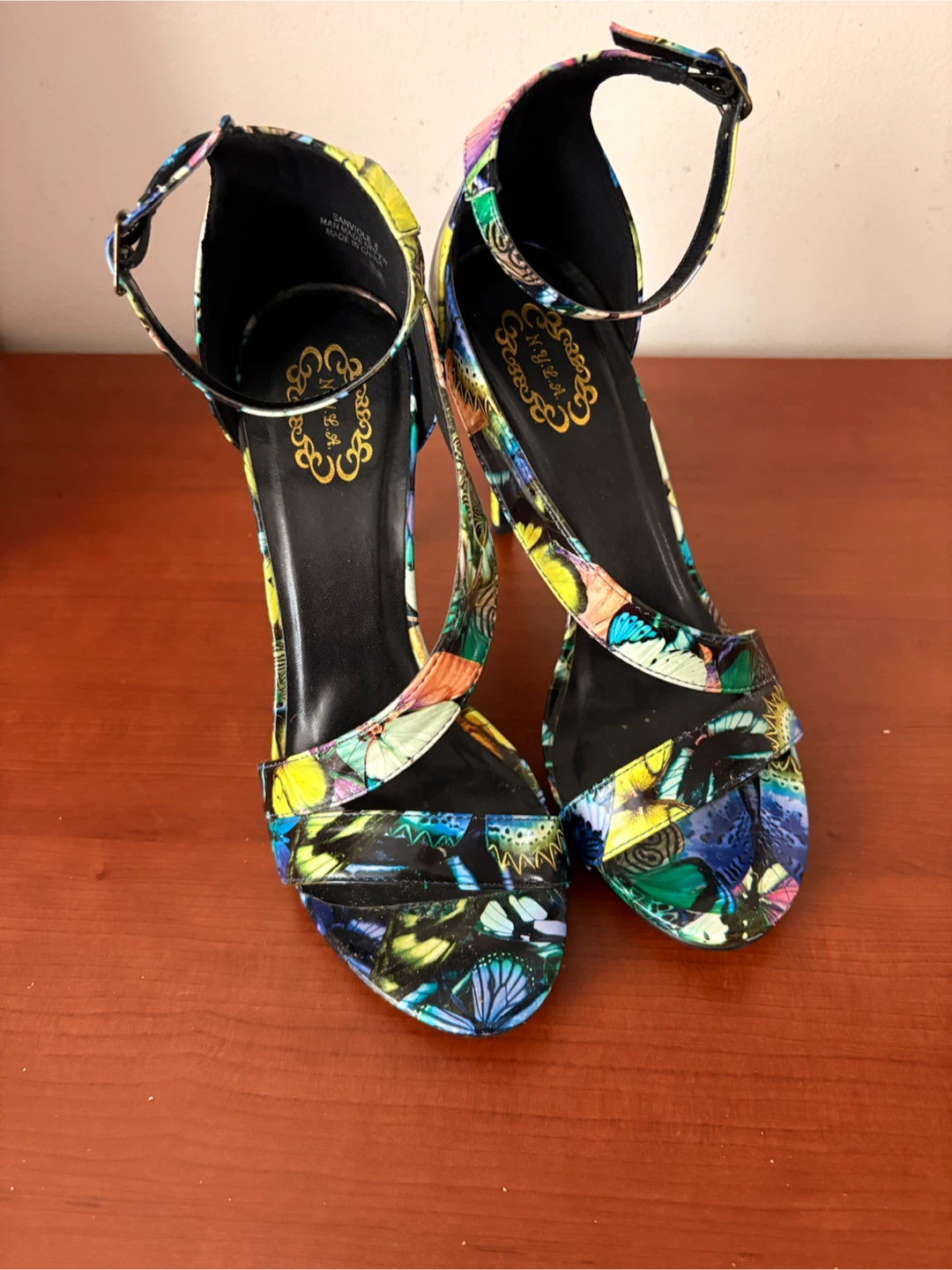 N.Y.L.A Butterfly Sanviole Women's Strappy Heels