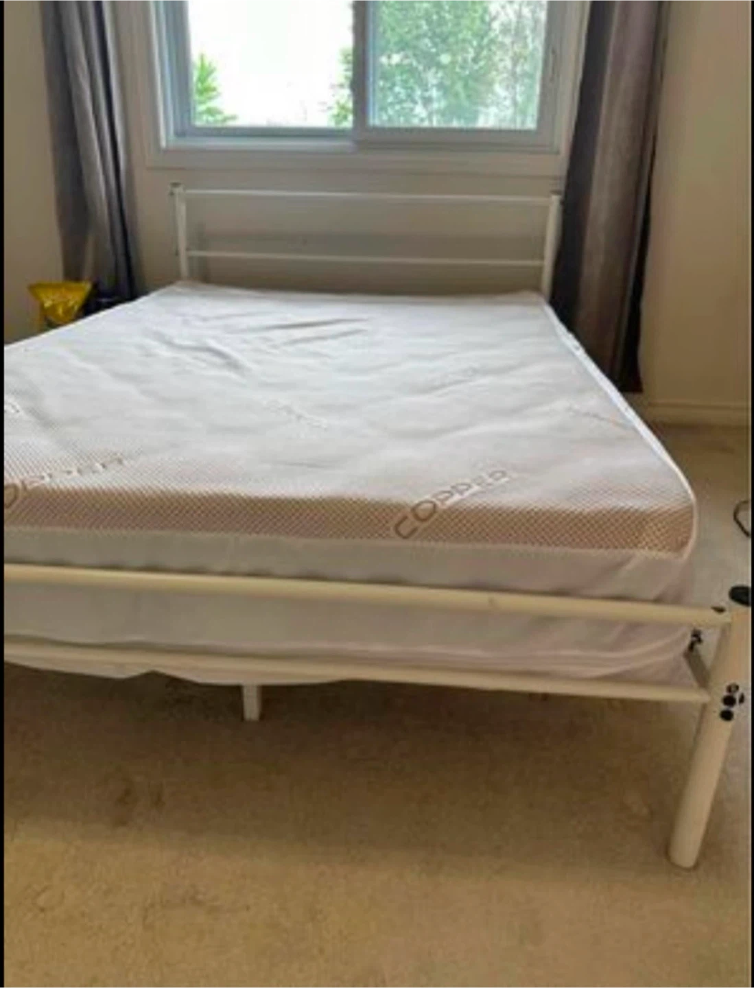 Double memory foam mattress