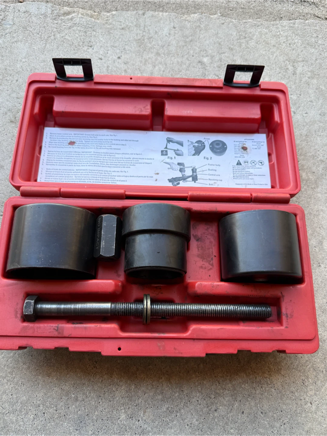Schley 68100 Honda/Acura Bushing Tool Set