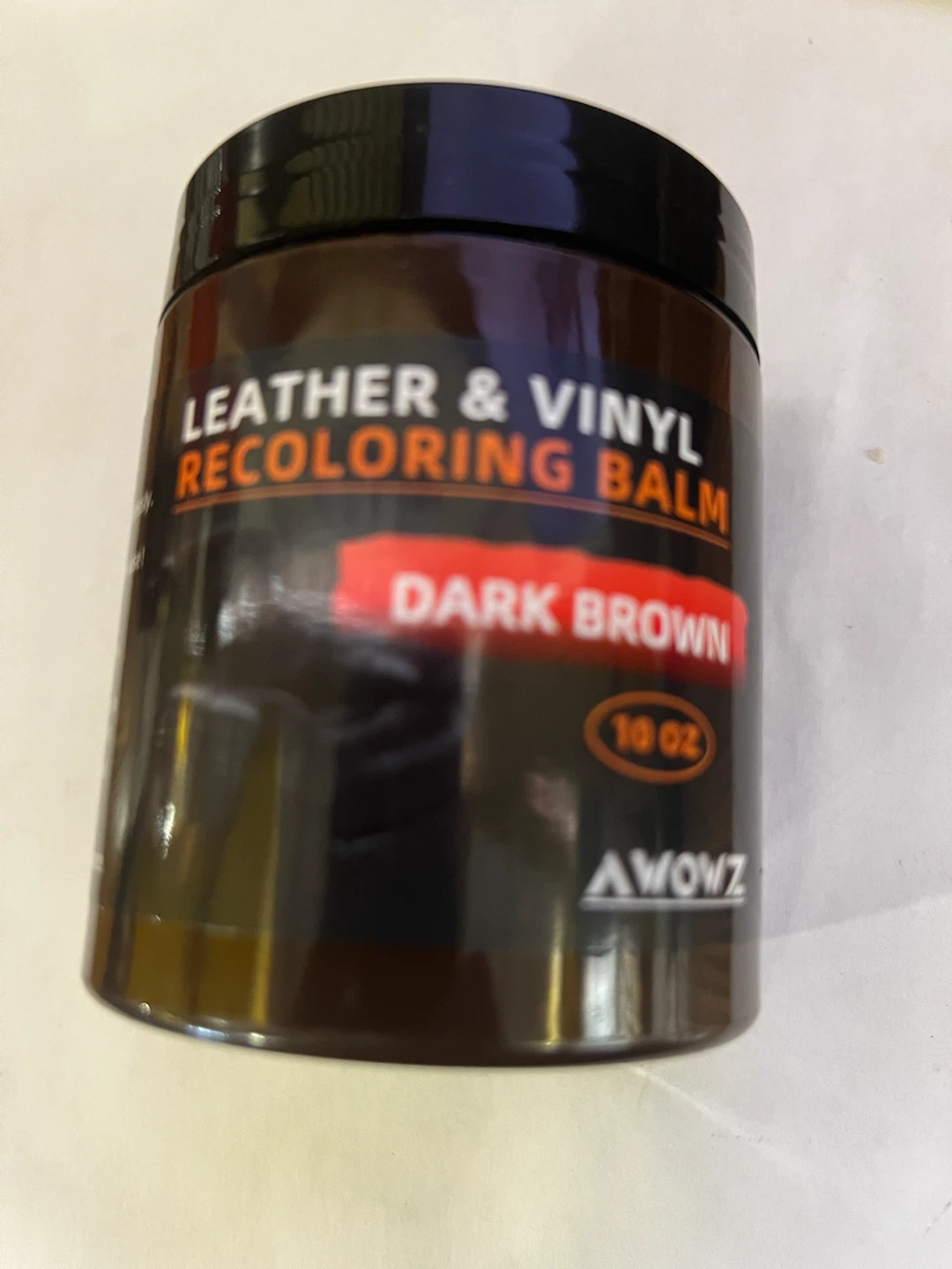 AWOWZ Leather & Vinyl Recoloring Balm - Dark Brown (10 OZ) - photo 5