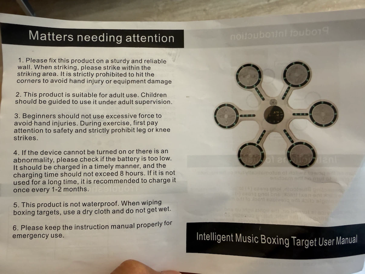 Intelligent Music Boxing Target - photo 3