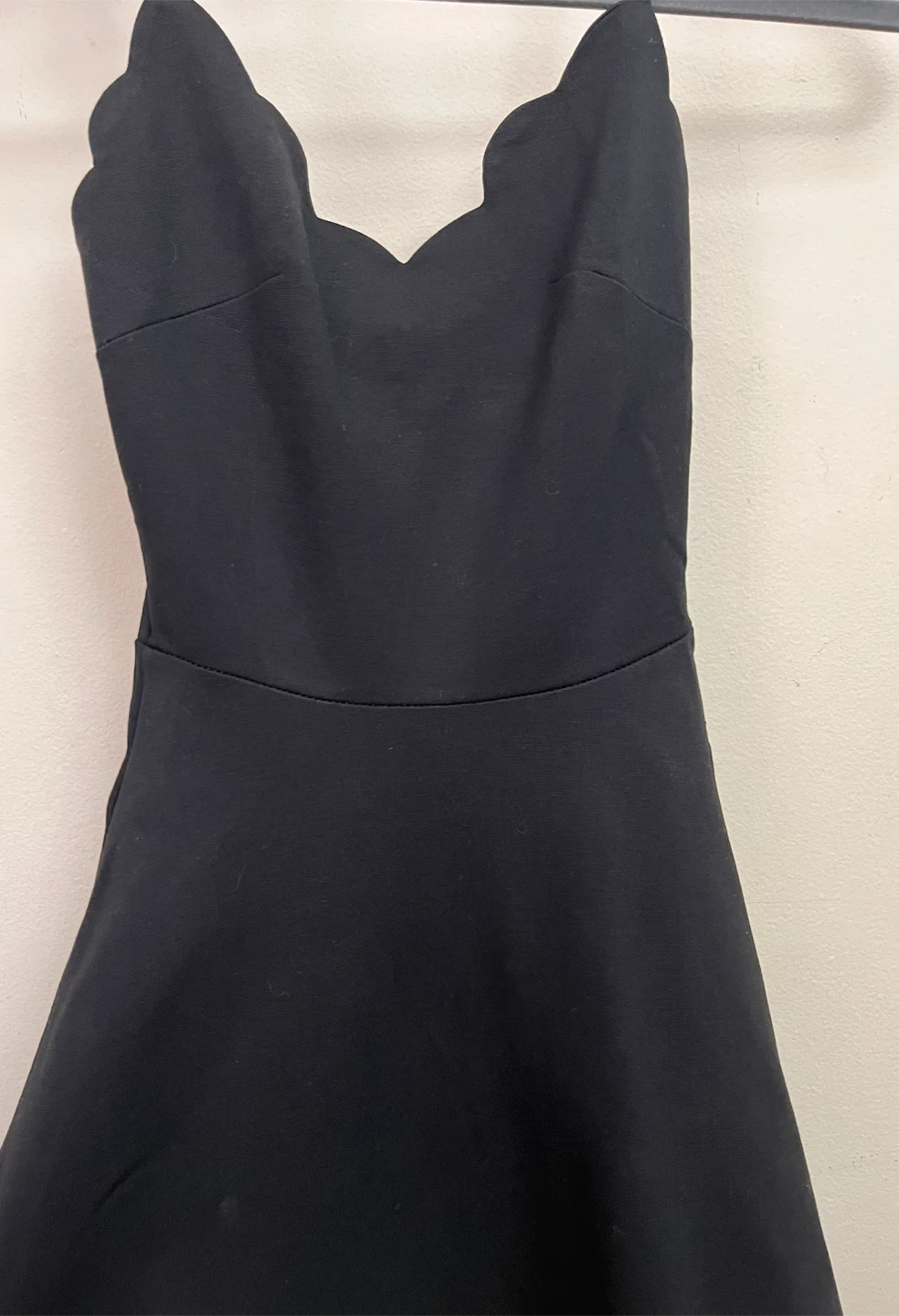 Black Scalloped fit & flare Dress - photo 2