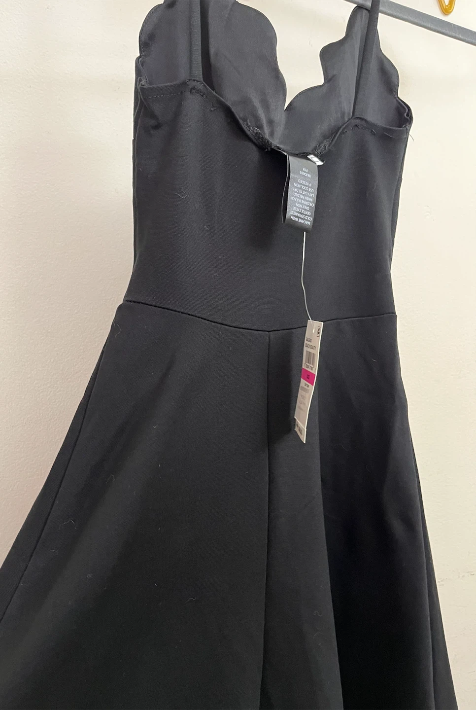 Black Scalloped fit & flare Dress - photo 3