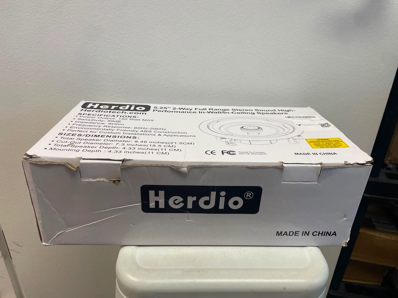 Herdio 5.25" 2-Way Full Range Stereo Speakers