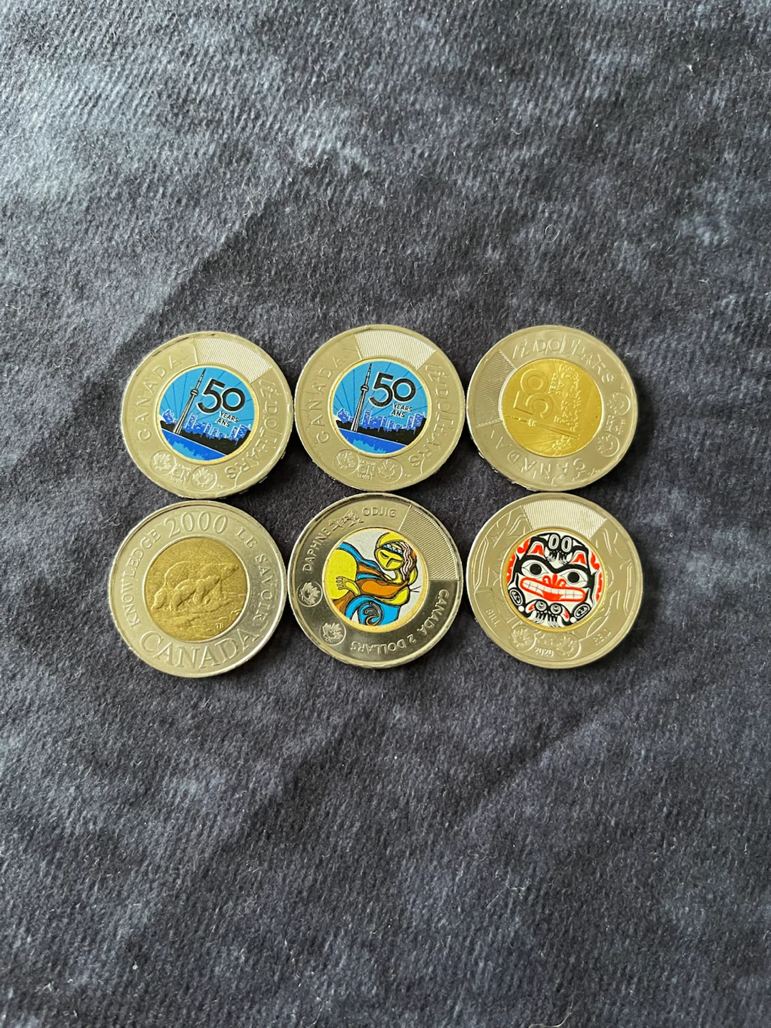 Canadian Toonie Coins - Variety Pack