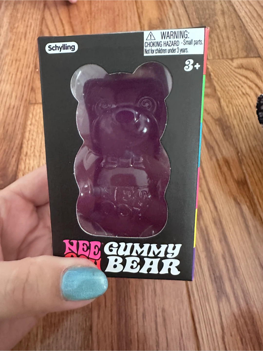Schylling Nee Doh Gummy Bear Squishy Toy (Purple)