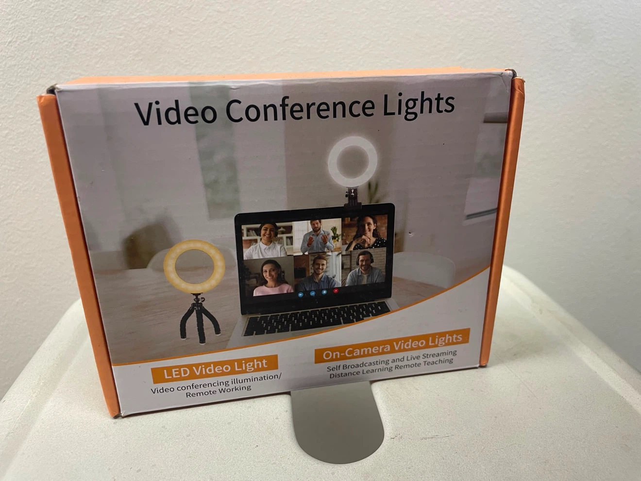 LED Video Conference Ring Light with Clip
