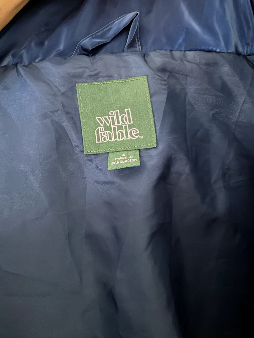 Wild Fable Navy Blue Puffer Jacket Size S - photo 2