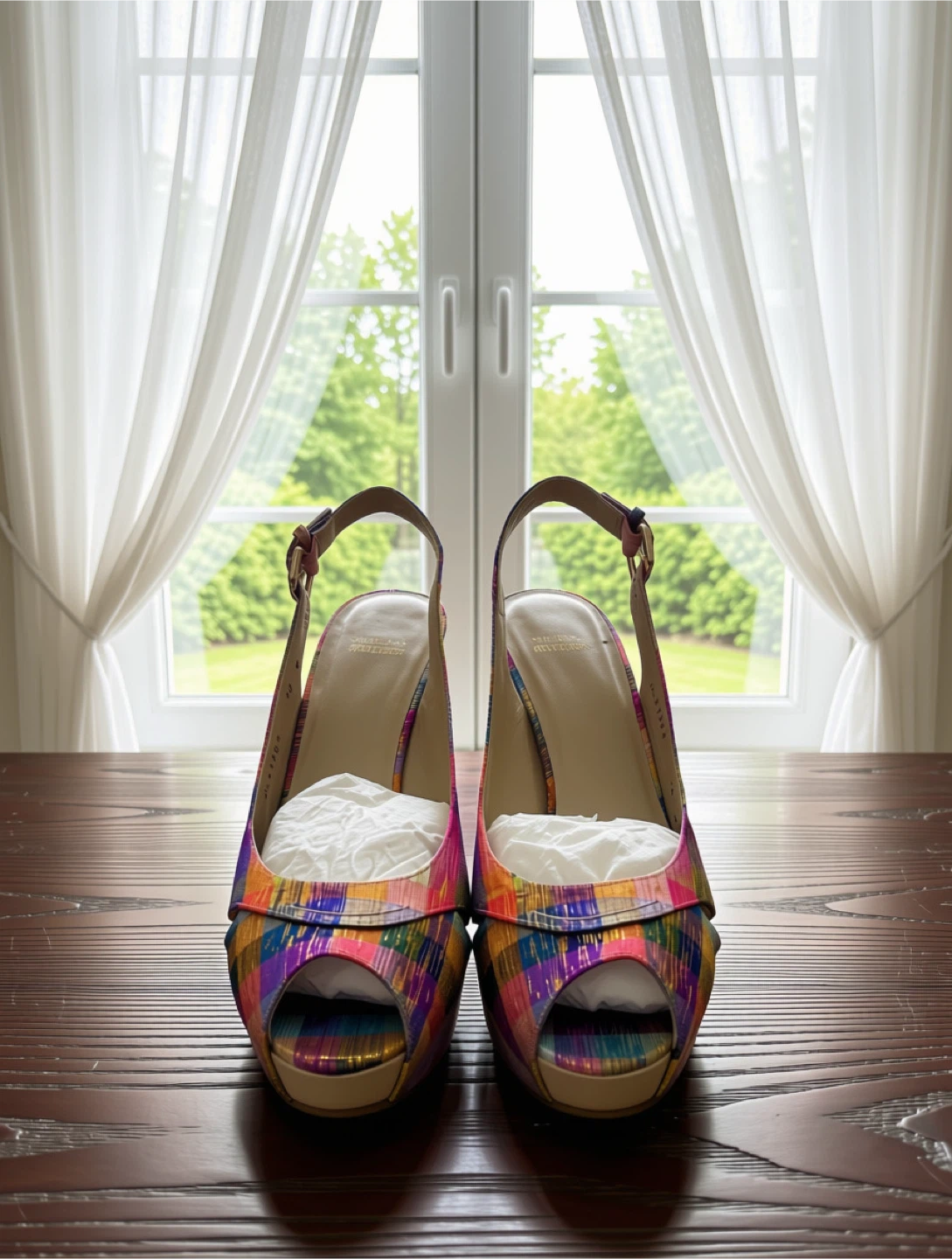 Stuart Weitzman Women's Multicolor Wedge Heels W10.0
