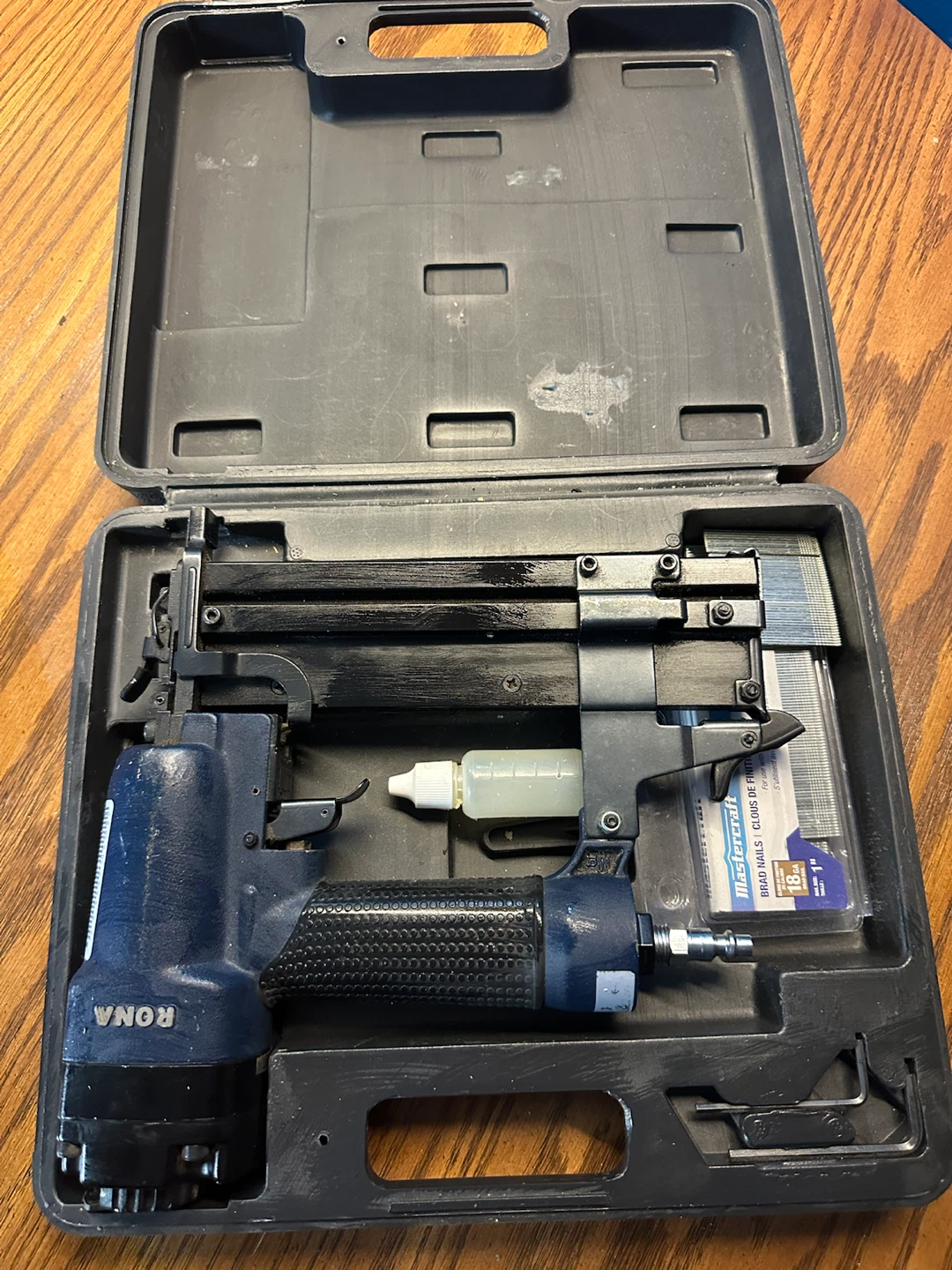 Rona Brad Nailer with Mastercraft Brad Nails