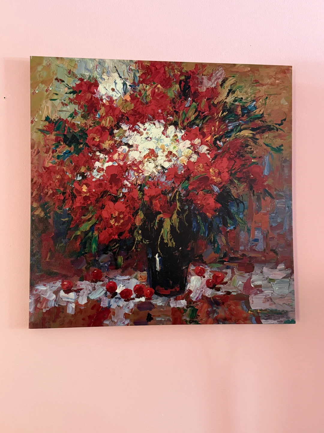 Large floral canvas print - photo 2