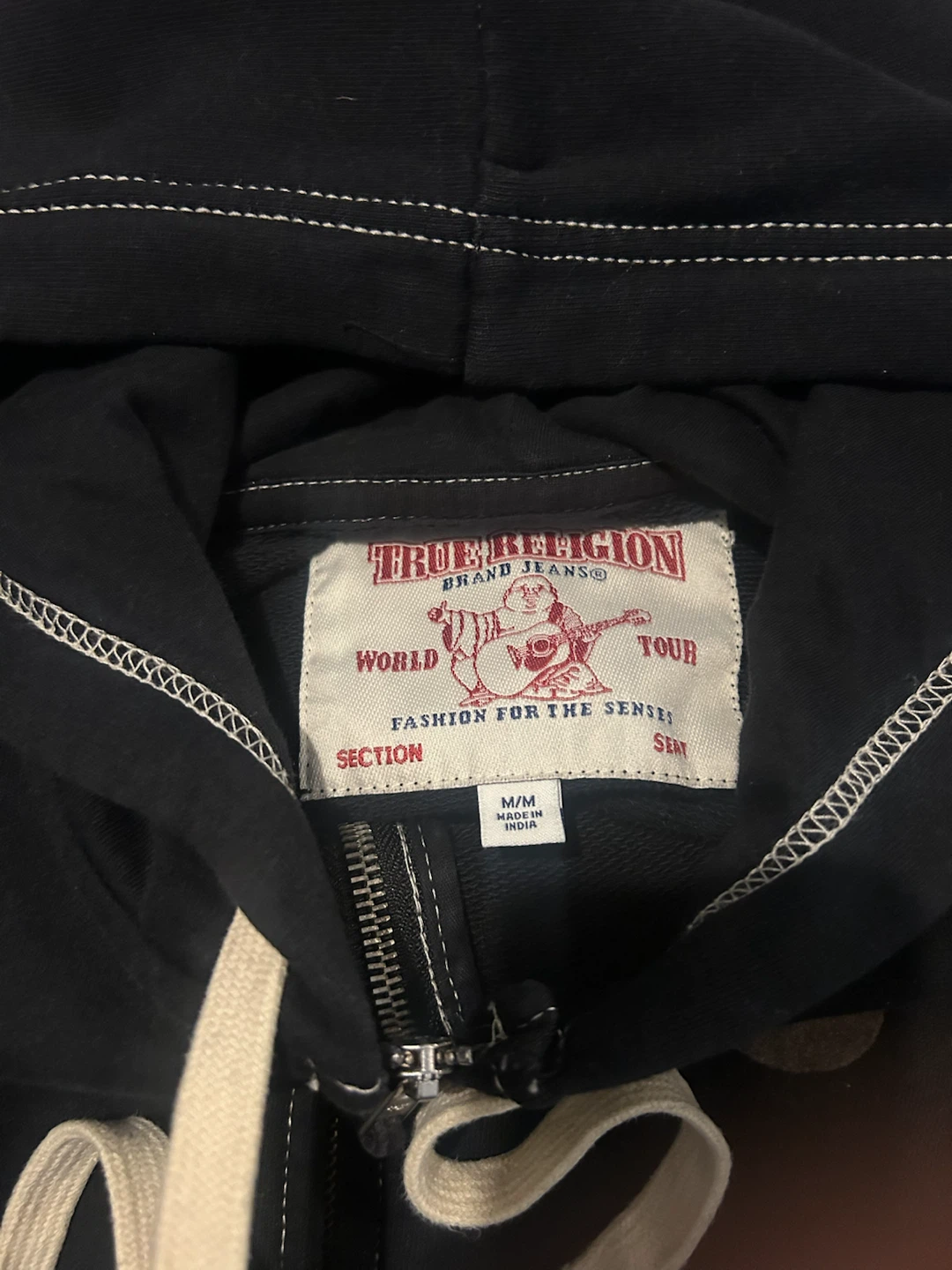 True Religion Black Zip-Up Hoodie - photo 2