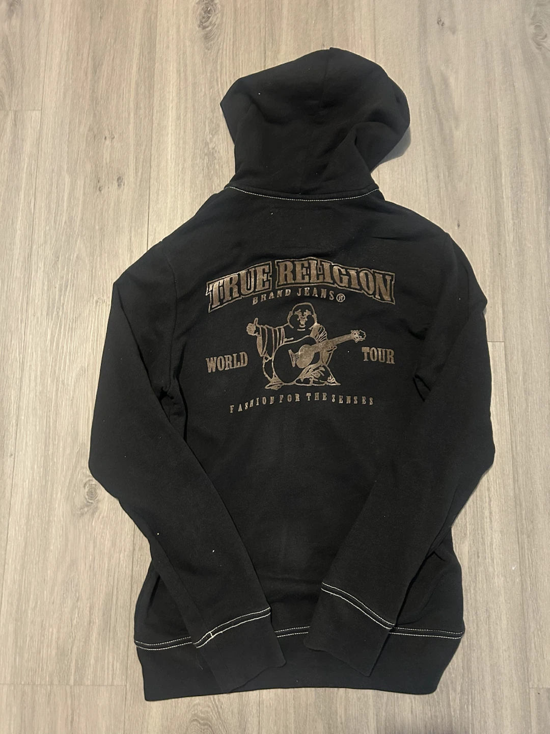 True Religion Black Zip-Up Hoodie - photo 3