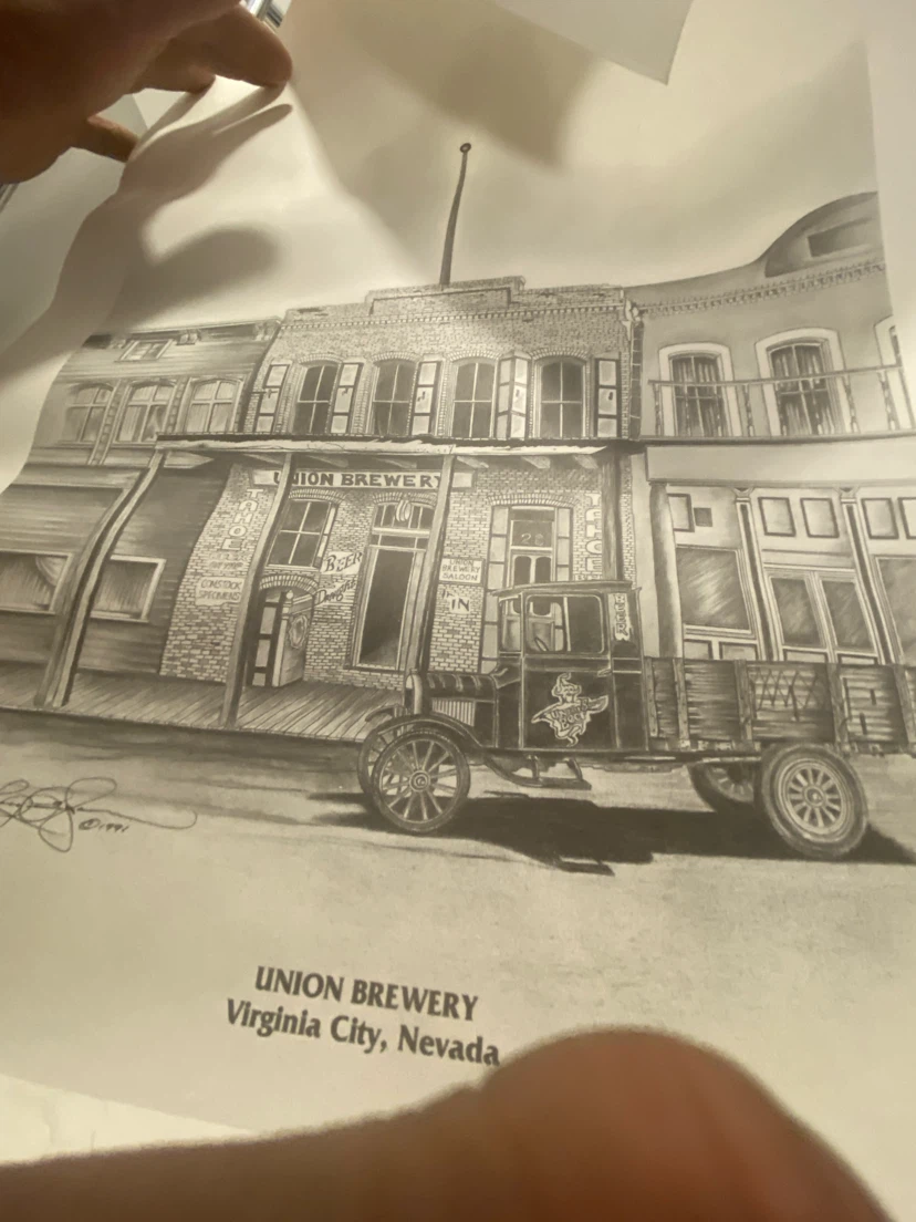 Union Brewery Print - Virginia City, Nevada