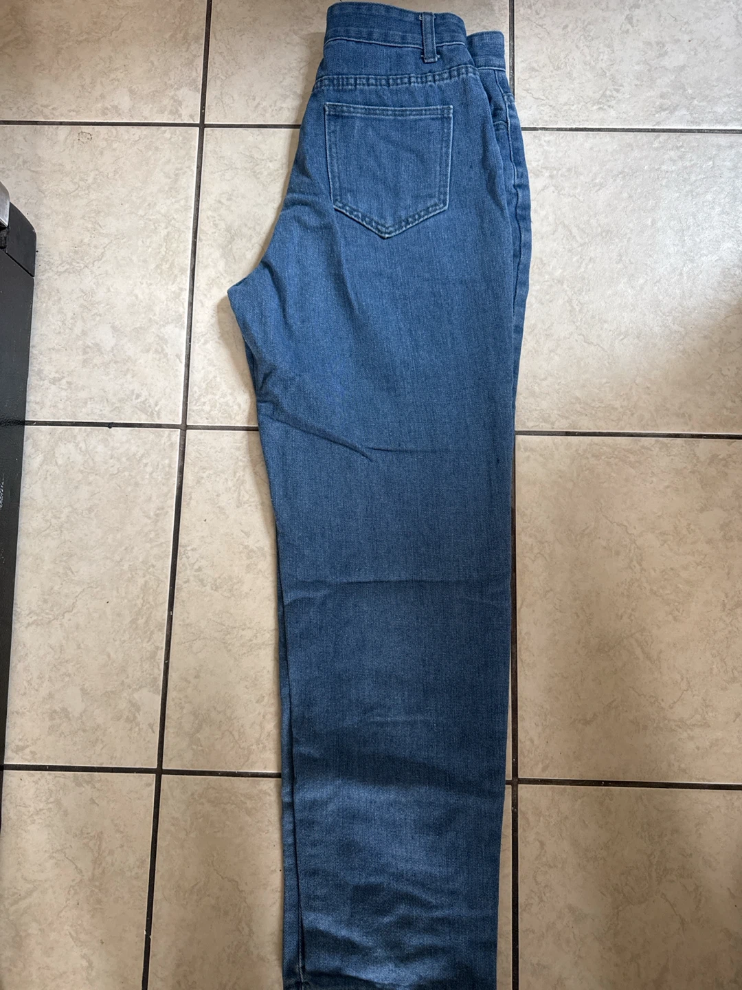 Blue Distressed Denim Jeans - photo 3