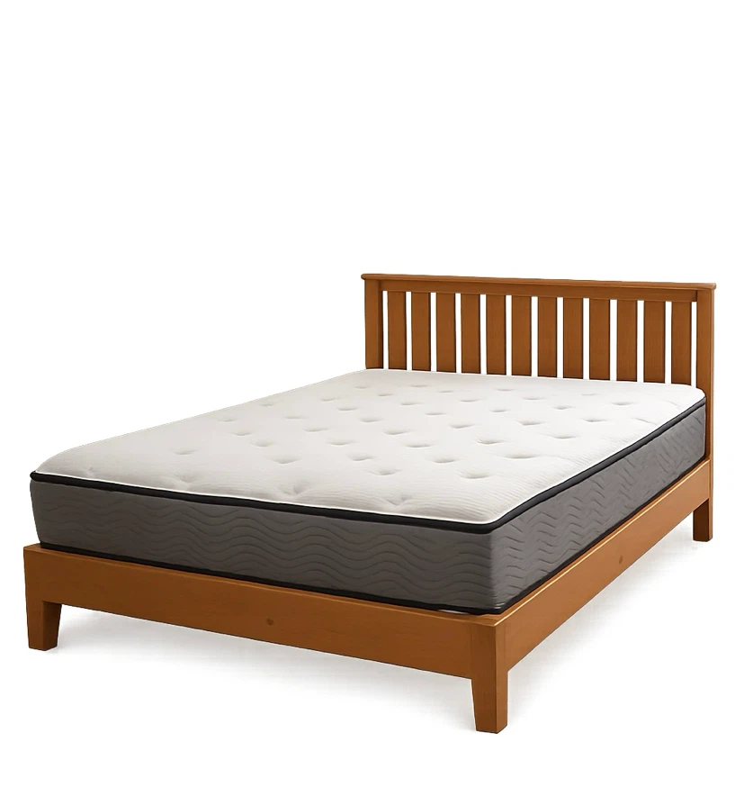 Full-Size Mattress & Solid Wood Bed Frame