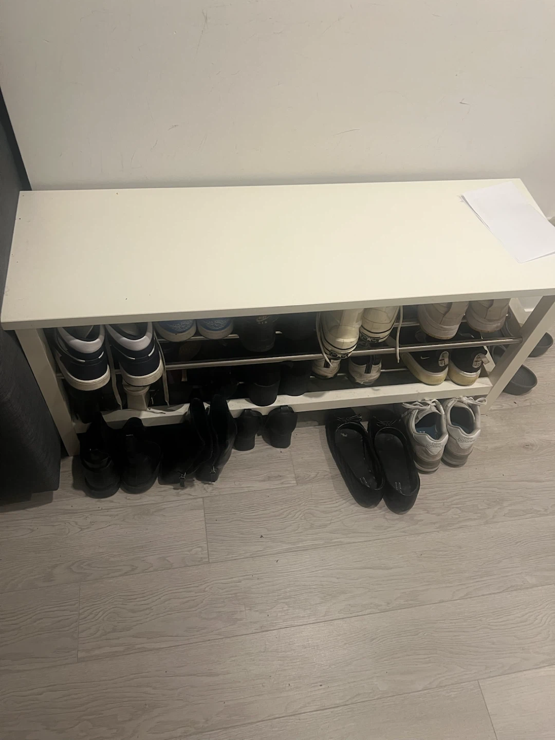 Ikea White Shoe Rack Bench