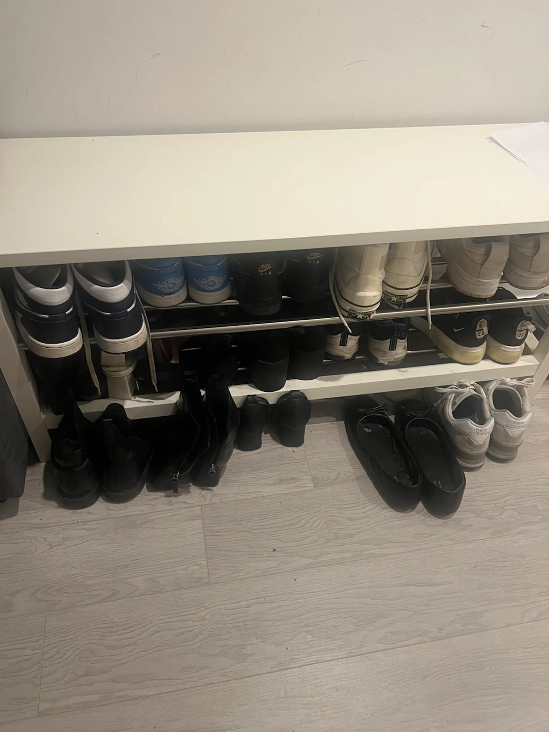 Ikea White Shoe Rack Bench - photo 2