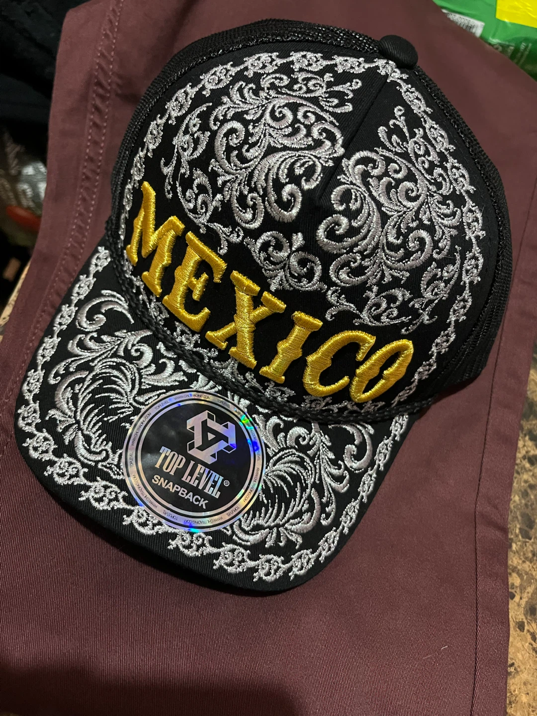 TOP LEVEL MEXICO Snapback Trucker Hat