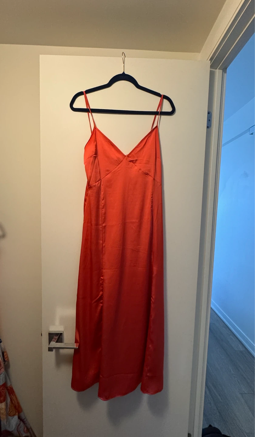 H&M Red Slip Dress