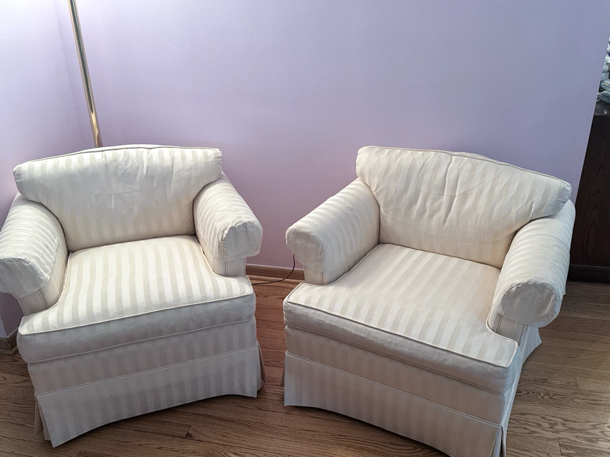 Striped Accent Chairs - photo 3