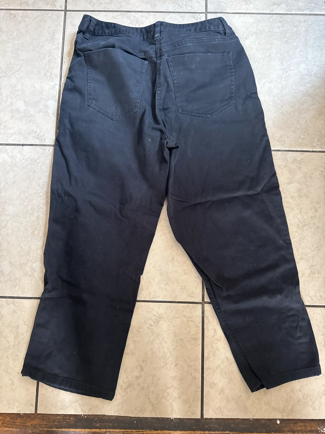 Black Button Hem Pants - photo 2