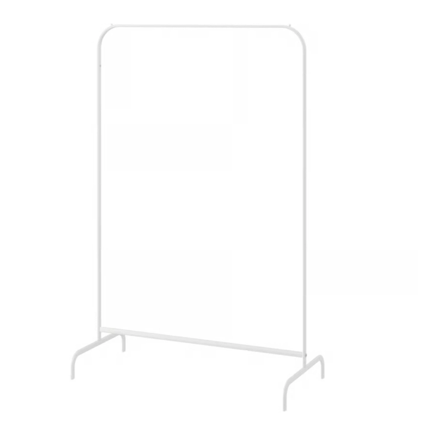 2-White Clothing Rack - 99cm Wide